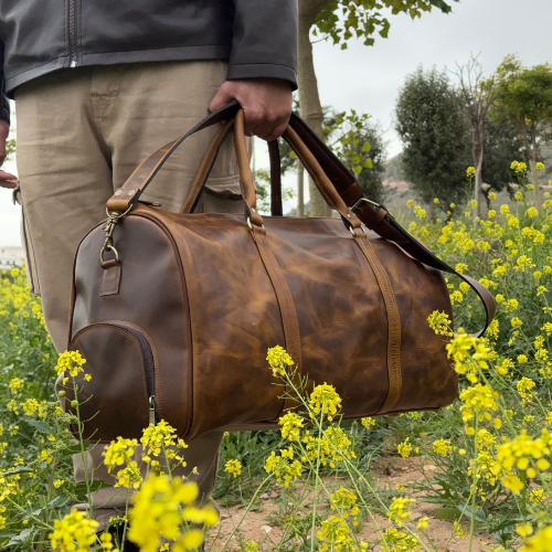 Altair – Sac de voyage en cuir raffiné JLDCraft