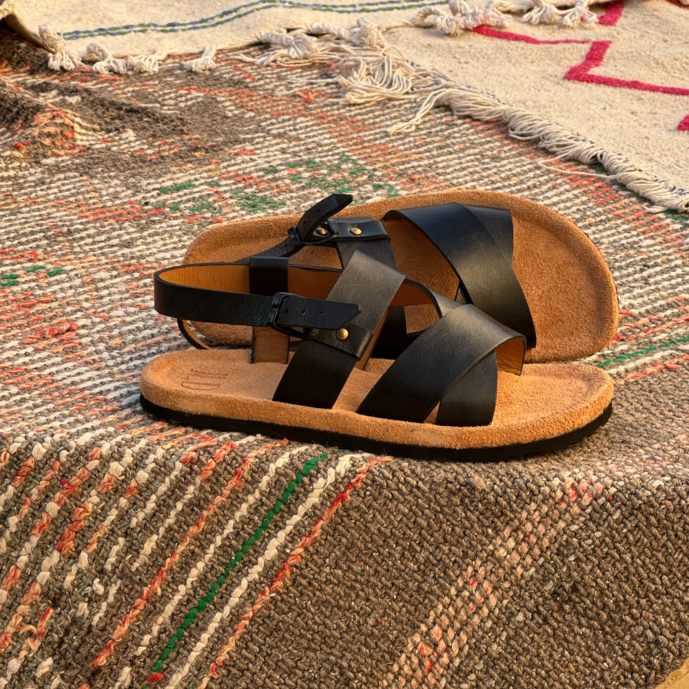 Sandale Atlas – L’alliance du cuir et de l’élégance intemporelle.