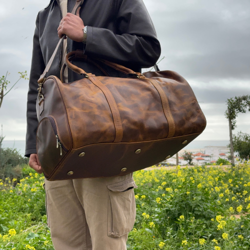 Altair – Sac de voyage en cuir raffiné JLDCraft