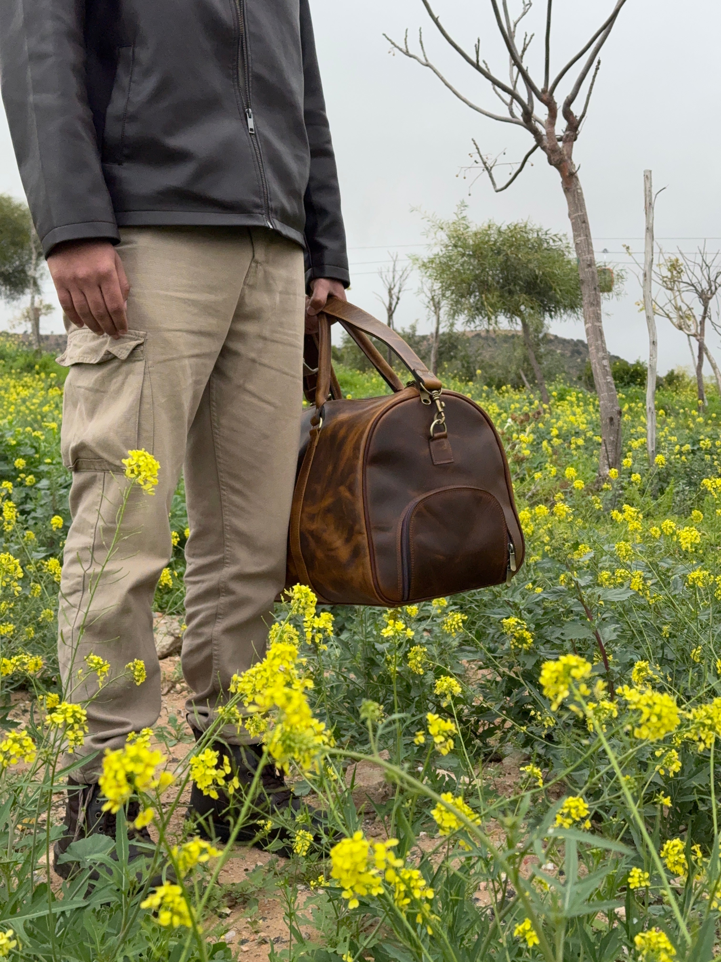 Altair – Sac de voyage en cuir raffiné JLDCraft